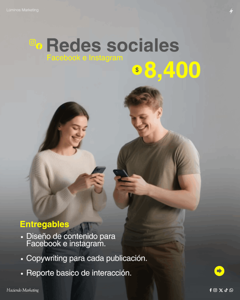 Promocion redes sociales